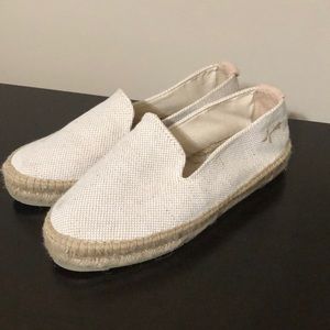 Platform Espadrilles - beige canvas